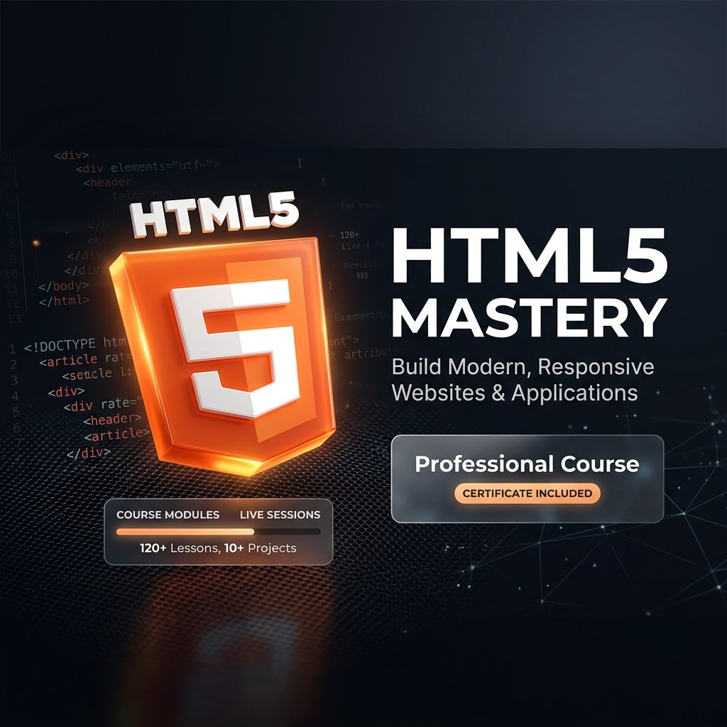 HTML5 Mastery: From Zero to Modern Web Developer